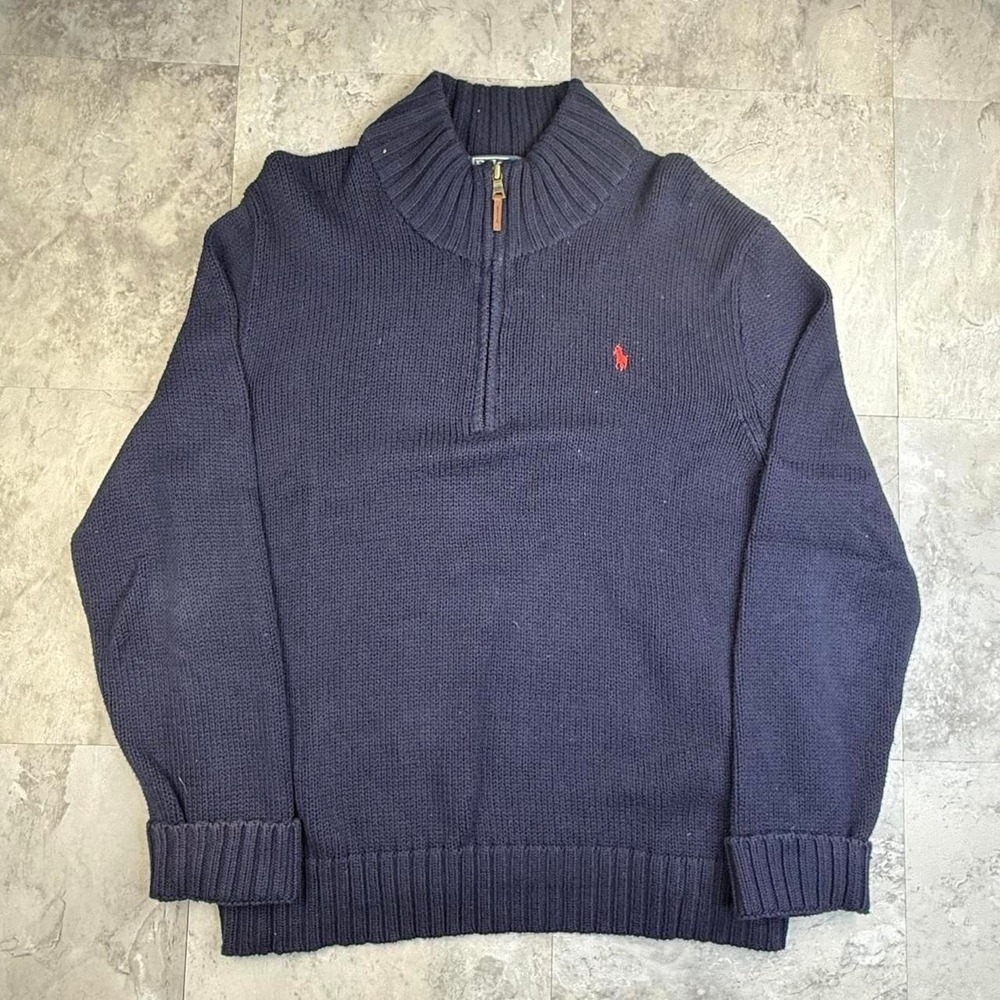 Vintage Polo Ralph Lauren quarter zip knit large